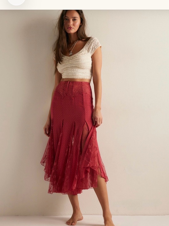 Free People Dresses & Skirts - Nice To Meet You Maxi Slip Skirt